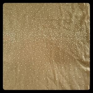 Betsey Johnson circular scarf in sand with bling